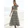 LASCANA Maxikleid Schwarz/Sand 38