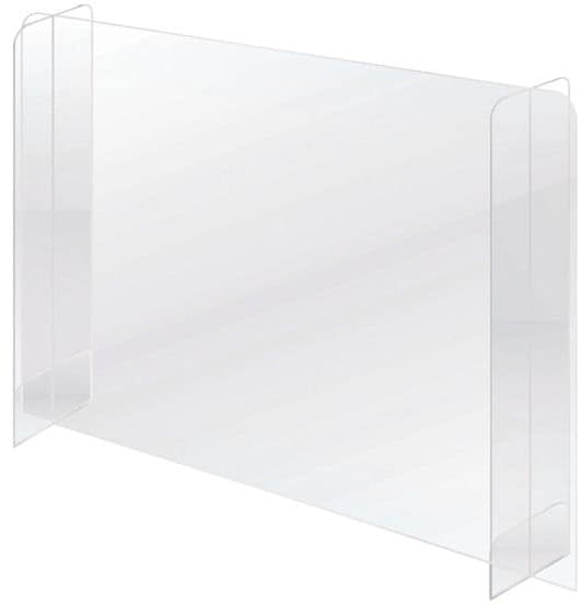 Nies- und Spuckschutz / Tischaufsteller 120 x 90 cm transparent, Franken, 120x90x24 cm