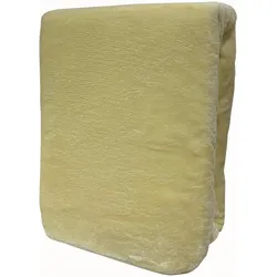 Winter Teddyplüsch Spannbettlaken 180-200x200cm Beige Flausch kuschelig