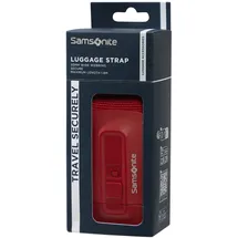 Samsonite TA Revolution – Gepäckgurt 50mm, Verstellbar & Robuste klick-Schnalle, Sicheres Kofferband für Reisen, Rot