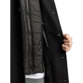 Tom Tailor Herren 2-in-1 Wollmantel mit Abnehmbarer Innenjacke