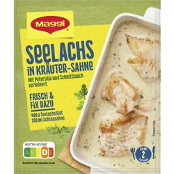 Maggi Seelachs in Kräuter-Sahne 33G