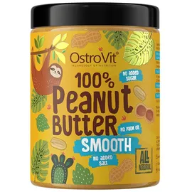 Ostrovit 100% Peanut Butter, 1000g Smooth - Funktionelle Lebensmittel Einheitsfarbe 1kg