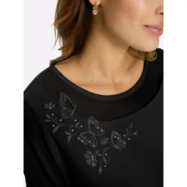 Lady WITT WEIDEN Rundhals-Shirt in schwarz | Gr.: 44