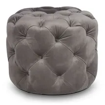 Casa Padrino Hocker Samt 53 x 41 x 53 cm Grau