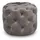 Casa Padrino Hocker Samt 53 x 41 x 53 cm Grau