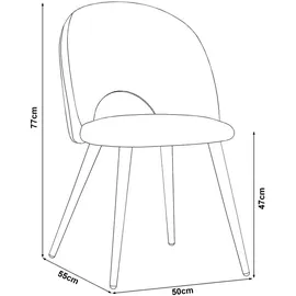 [en.casa] Stühle, Karijoki 2er Set Beige