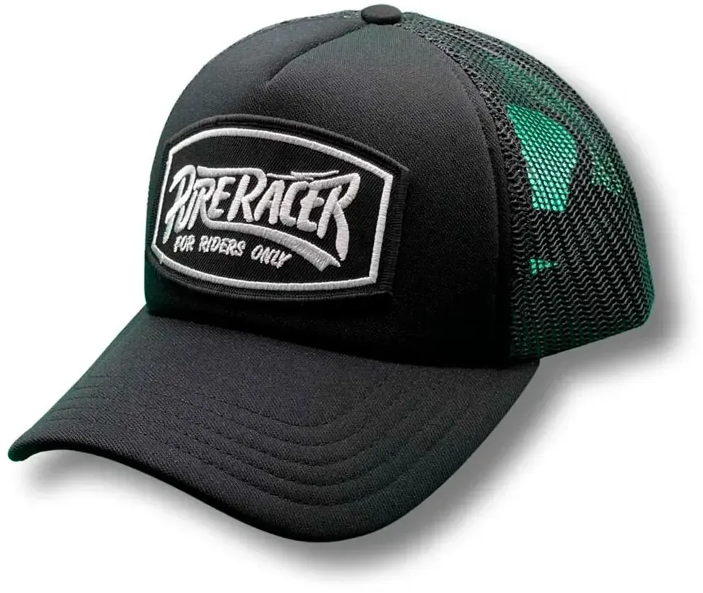 Pure Racer Logo Basic Kappe - Black - ONE SIZE: