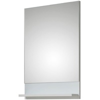 Pelipal Quickset 359 Spiegel mit Ablage, Holzdekor, Weiß Hochglanz, 10,0 x 50,0 x 70,0 cm