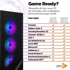 dcl24.de Gaming-PC Intel Core i9 14900KF 4,4 GHz 32 GB RAM 1 TB SSD Windows 11