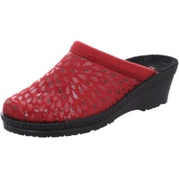 Rohde Damen Pantoffel Hausschuh Microvelour Neustadt-50 2456, Größe:41 EU, Farbe:Rot