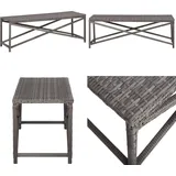 Vidaxl - Gartenbank 120 Cm Poly Rattan Grau - Gartenbank - Sitzbank - Outdoor Möbel - Gartenmöbel - Rattan Gartenbank - Home & Living