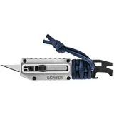Gerber Multi-Tool mit 8 Funktionen, Prybrid-X, Edelstahl, Silber/Blau, 31-003740