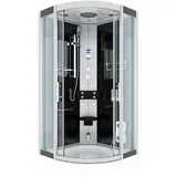 AcquaVapore Duschkabine Komplettdusche Fertigdusche 90x90 cm Mit 2k Scheiben Versiegelung