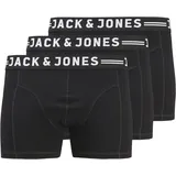 Jack & Jones PlusSize JACSENSE TRUNKS schwarz 4XL 3er Pack