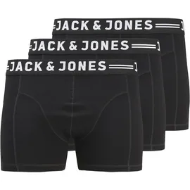 Jack & Jones PlusSize JACSENSE TRUNKS schwarz 4XL 3er Pack