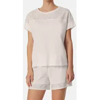 SCHIESSER Schlafanzug Comfort Nightwear in Off-white - Gr.: 44