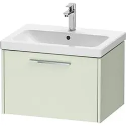 Duravit WTU Wandh. Auszug 1, DC4666010HH0000 Griff Chrom, Blassgrün Matt, Wandhängend, Auszug 1, 634x400x460 mm