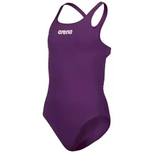 Arena Mädchen Girl's Team Swimsuit Swim Pro Solid Badeanzüge, Plum-white, 152 EU