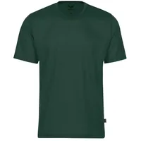 TRIGEMA T-Shirt "TRIGEMA T-Shirt aus 100% Baumwolle", Damen, Gr. L, grün (tanne), Single Jersey, 100% Baumwolle, Basic, lang, Rundhals, Shirts T-Shirt
