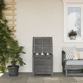 furnicato Gartentruhe 50 x 49 x 56,5 cm Schwarz