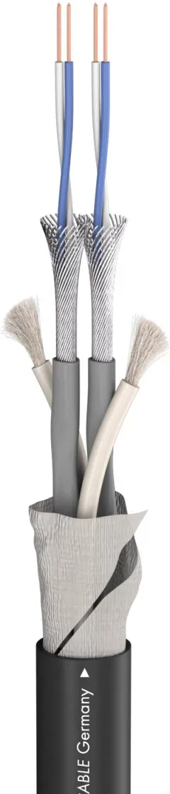 Mikrofonkabel SC-MICRO DUO ARAMID; 2 x 0,14 mm2; S-PVC; schwarz