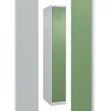 C+P Spind Classic PLUS, 1 Abteil, HxBxT 185x30x50cm, Zylinderschloss, Hellgrau/Resedagrün von PROREGAL