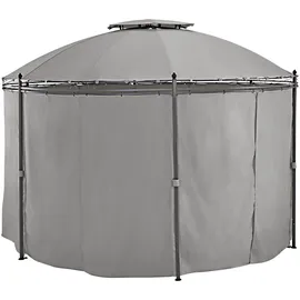 Konifera Pavillon Tino 3,5 x 3,5 m inkl. 6 Seitenteile Grau