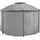 Konifera Pavillon Tino 3,5 x 3,5 m inkl. 6 Seitenteile Grau