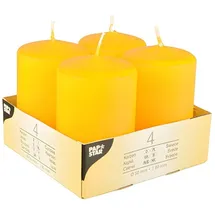 Papstar Stumpenkerze 5 x 8 cm 24 St. gelb