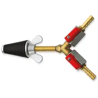Rothenberger Gasprüfstopfen,kon.,Gr.1,1/2"-1", 2xHahn