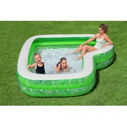 Gartenpool für Kinder 6+ Tropical Paradise 231x51 BESTWAY + aufblasbarer Sitz + Platz für ein Getränk