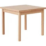 Hammel Furniture Esstisch HAMMEL FURNITURE "Basic Dinex, schnell innenliegende Einlegeplatten ausziehbar", braun (weißpigmentiert eiche), B:90cm H:76cm T:90cm, Tischplatte: Eiche weiß pigmentiertes Furnier und matt lackiert, Gestell: Massivholz, Tische, Furnier /