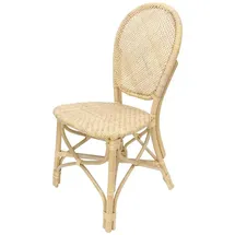 Dekoleidenschaft Bistrostuhl Rattanstuhl handgefertigt, Korbstuhl, Küchen Esszimmer Stuhl