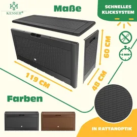 Kesser Auflagenbox 310 Liter 119 x 60 cm Grau