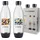 Sodastream Flasche 2X 1L Geometrie Mosaik - Orange, Gelb, Blau