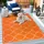 Sanat Teppich SANAT "Berlin", orange, B:60cm H:6mm L:110cm, Kunstfaser, Teppiche, Teppich, In -und Outdoor geeignet, robust und pflegeleicht