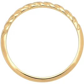 Elli PREMIUM Basic Geo Twisted Gedreht Bandring 585 Gelbgold Ringe Damen