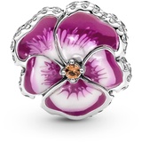 Pandora MOMENTS Charm "Pinkes Garten-Stiefmütterchen Blume" Silber 790777C01