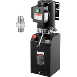 Vevor Hydraulikpumpe AC 220 V, 15 Qt einfachwirkend, 6,3 L/min Ölfluss, max. Förderdruck 22 MPa