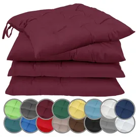 NatureMark Stuhlkissen 40 x 40 cm Bordeauxrot