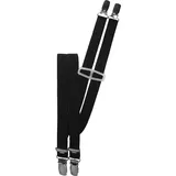 Harrys-Collection Schmale Hosenträger für Herren - 4 Stabile Clips - H-Form - Made in Germany - 18mm Breit - Elastisch & Längenverstellbar (120cm), Farben:schwarz - Einheitsgröße
