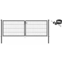 GAH Alberts Alberts 633066 Einstab-Gittermatten-Doppeltorset | zinkphosphatiert anthrazit |