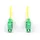 Digitus Glasfaser-Simplex-Patchkabel, Singlemode, LC/APC - LC/APC 1 m
