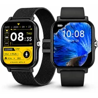 Smartwatch Herren Damen Fitnesstracker Fitnessuhr mit Bluetooth Telefonfunktion