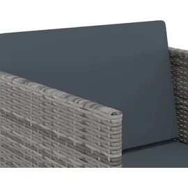 vidaXL Polyrattan Garten-Set 313100 9-tlg. grau
