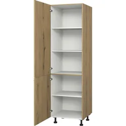 Vorratsschrank KOCHSTATION "KS-Trea SV60-195", braun (eiche astig), B:60cm H:195cm T:56cm, Schränke, Höhe 195 cm, Breite 60 cm