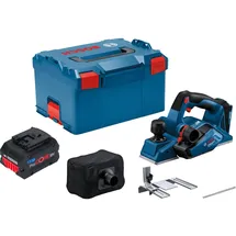 Bosch Professional Akku Hobel 18 V 2,6 mm Brushless + 1x ProCORE Akku 8,0 Ah + L-Boxx -