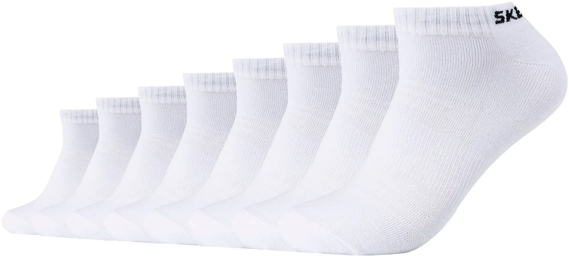 Skechers Sneakersocken, (Packung, 8er-Pack), mit hochwertig verarbeitetem Garn Skechers weiß 35 (38)