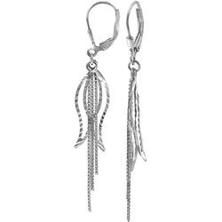 Paar Ohrhänger »Schmuck Geschenk Silber 925 Ohrschmuck Patentbrisur«, 87691659-0 silberfarben